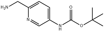 (6-(氨基甲基)吡啶-3-基)氨基甲酸叔丁酯, 871471-00-0, 结构式