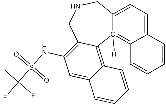 N-[(11bS)-4,5-Dihydro-3H-dinaphtho[2,1-c:1',2'-e]azepin-2-yl]trifluoromethanesulfonamide Structure