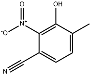 3-Hydroxy-4-methyl-2-nitro-benzonitrile Structure