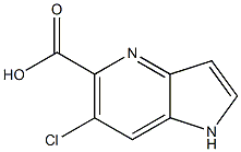 6-CHLORO-1H-PYRROLO[3,2-B]PYRIDINE-5-CARBOXYLIC ACID Structure