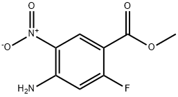 4-Amino-2-fluoro-5-nitro-benzoic acid methyl ester Struktur