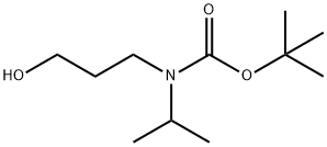 (3-Hydroxy-propyl)-isopropyl-carbamic acid tert-butyl ester Structure