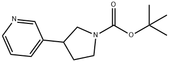 tert-butyl 3-(pyridin-3-yl)pyrrolidine-1-carboxylate Structure