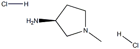 (3S)-1-甲基-3-吡咯胺盐酸盐, 874348-06-8, 结构式