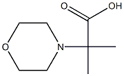 2-メチル-2-(4-モルホリニル)プロパン酸 化学構造式