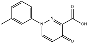 4-氧代-1-(间甲苯基)-1,4-二氢哒嗪-3-甲酸, 874398-61-5, 结构式