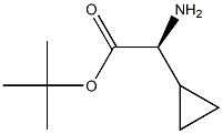 (S)-tert-Butyl 2-amino-2-cyclopropylacetate Structure