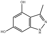 3-Methyl-1H-indazole-4,6-diol Structure