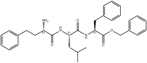 (S)-benzyl 2-((S)-2-((S)-2-amino-4-phenylbutanamido)-4-methylpentanamido)-3-phenylpropanoate hydrochloride Structure