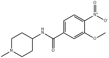 3-methoxy-N-(1-methylpiperidin-4-yl)-4-nitrobenzamide