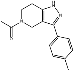 1h-pyrazolo[4,3-c]pyridine,5-acetyl-4,5,6,7-tetrahydro-3-(4-methylphenyl)- Structure