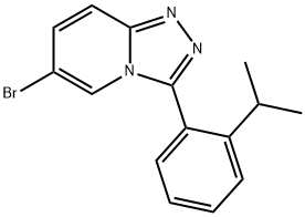 6-Bromo-3-(2-isopropylphenyl)-[1,2,4]triazolo[4,3-a]pyridine Struktur