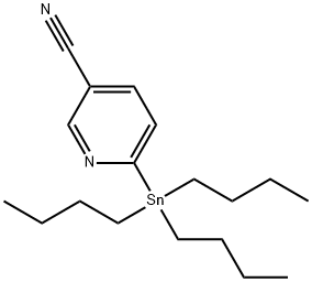 6-(tributylstannyl)nicotinonitrile Struktur