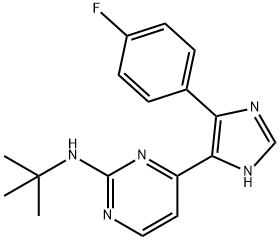 876521-38-9 N-tert-butyl-4-(4-(4-fluorophenyl)-1H-imidazol-5-yl)pyrimidin-2-amine