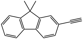 2-乙炔基-9,9-二甲基-9H-芴, 876726-86-2, 结构式