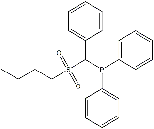 ((Butylsulfinyl)(phenyl)methyl)diphenylphosphine oxide Structure