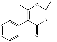 4H-1,3-Dioxin-4-one, 2,2,6-trimethyl-5-phenyl-
 Structure