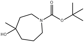 tert-butyl 4-hydroxy-4-methylazepane-1-carboxylate Structure