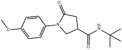 878725-19-0 N-tert-butyl-1-(4-methoxyphenyl)-5-oxopyrrolidine-3-carboxamide