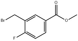 methyl 3-(bromomethyl)-4-fluorobenzoate Struktur