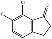 7-Chloro-6-fluoro-2,3-dihydro-1H-inden-1-one Structure