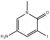 5-amino-3-iodo-1-methyl-2(1H)-Pyridinone Struktur