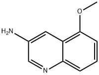 3-氨基-5-甲氧基喹啉, 881668-93-5, 结构式
