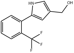 5-[2-(Trifluoromethyl)phenyl]-1H-pyrrole-3-methanol Structure