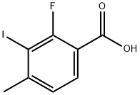 2-氟-3-碘-4-甲基苯甲酸 结构式