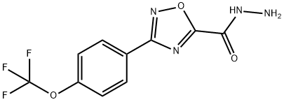 3-(4-(trifluoromethoxy)phenyl)-1,2,4-oxadiazole-5-carbohydrazide Structure