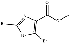 2,5-DIBROMO-1H-IMIDAZOLE-4-CARBOXYLIC ACID METHYL ESTER Structure