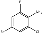 2-氯-6-氟-4-溴苯胺 结构式