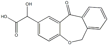 2-hydroxy-2-(11-oxo-6,11-dihydrodibenzo[b,e]oxepin-2-yl)acetic acid Struktur