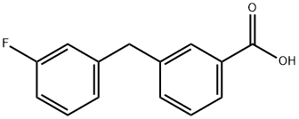 3-(3-Fluoro-Benzyl)-Benzoic Acid Structure