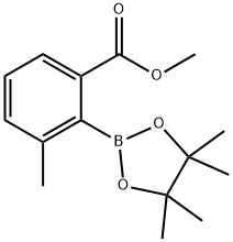 methyl 3-methyl-2-(4,4,5,5-tetramethyl-1,3,2-dioxaborolan-2-yl)benzoate,887234-98-2,结构式