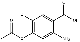 4-Acetoxy-2-amino-5-methoxybenzoic acid,887587-22-6,结构式