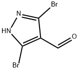 3,5-dibromo-1H-pyrazole-4-carbaldehyde Struktur