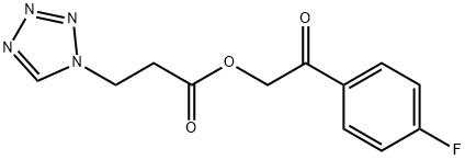 2-(4-fluorophenyl)-2-oxoethyl 3-(1H-tetrazol-1-yl)propanoate|
