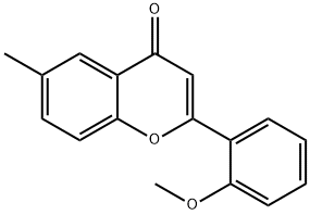 2-(2-METHOXYPHENYL)-6-METHYL-4H-1-BENZOPYRAN-4-ONE 化学構造式