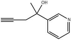 2-(3-吡啶基)-4-戊炔-2-醇, 89242-76-2, 结构式