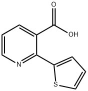 2-(thiophen-2-yl)nicotinic acid Struktur