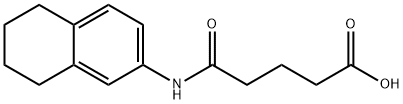 5-oxo-5-(5,6,7,8-tetrahydro-2-naphthalenylamino)pentanoic acid,893764-54-0,结构式