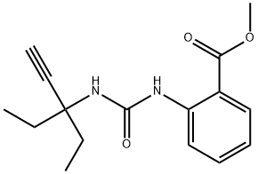 methyl 2-(3-(3-ethylpent-1-yn-3-yl)ureido)benzoate Structure