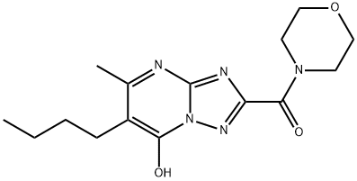(6-butyl-7-hydroxy-5-methyl-[1,2,4]triazolo[1,5-a]pyrimidin-2-yl)(morpholino)methanone Structure