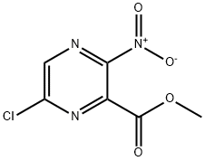 methyl 6-chloro-3-nitropyrazine-2-carboxylate Struktur