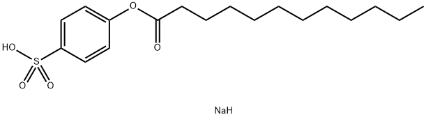 Sodium 4-lauroyloxybenzenesulfonate Structure