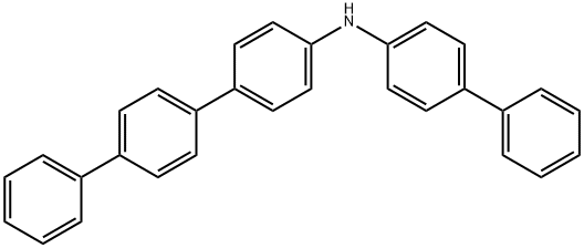 N-(ビフェニル-4-イル)-1,1′:4′,1′′-テルフェニル-4-アミン 化学構造式