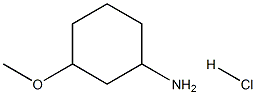 3-甲氧基环己胺盐酸盐, 89854-97-7, 结构式