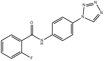 2-fluoro-N-[4-(1H-tetrazol-1-yl)phenyl]benzamide Structure