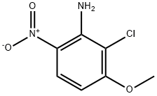 2-氯-3-甲氧基-6-硝基苯胺 结构式